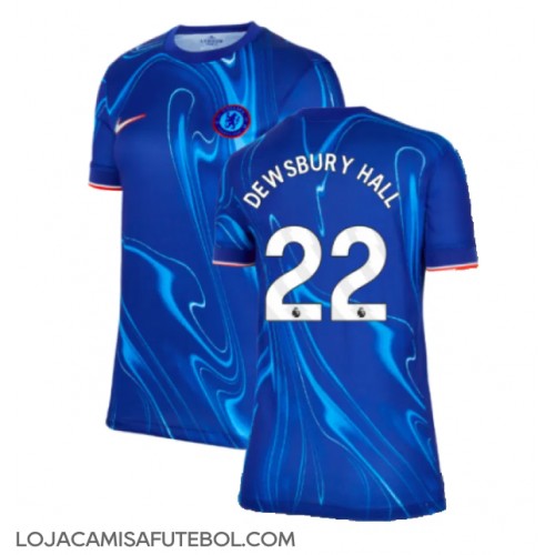 Camisa de Futebol Chelsea Kiernan Dewsbury-Hall #22 Equipamento Principal Mulheres 2024-25 Manga Curta